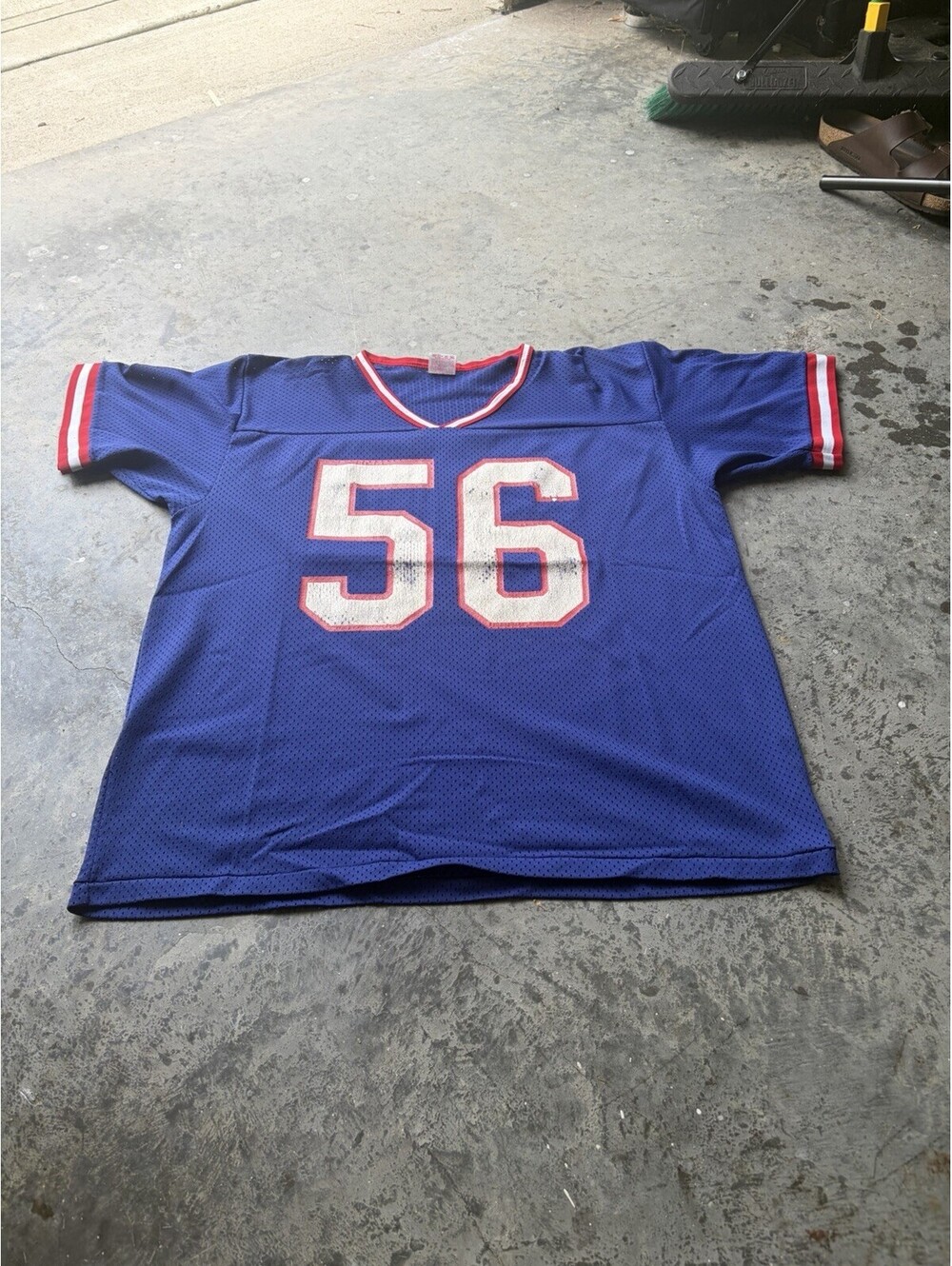 RARE Vintage 80s New York Giants Lawrence Taylor Rawlings Jersey Men's XL Blue